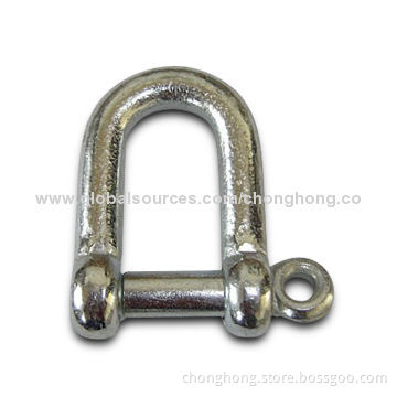 Shackle, Made of Carbon Steel, with Galvanized and Hot-dip galvanized Surface
